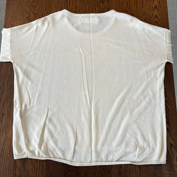 Samsoe Samsoe Kally O-Neck Cream Light Knit Long Sleeve Sweater Small - Picture 2 of 7